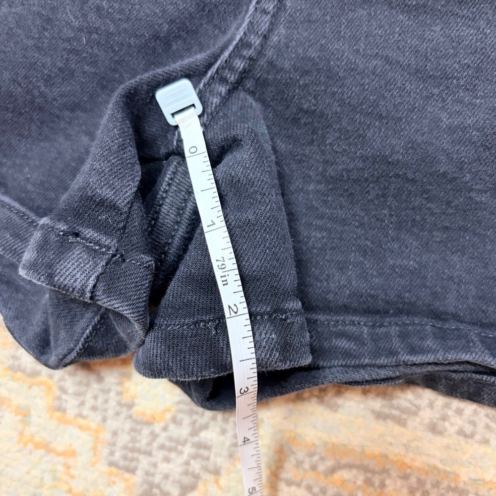 & Other Stories Los Angeles Atelier Black High Waisted Denim Shorts Size 2 NWT - Picture 4 of 7